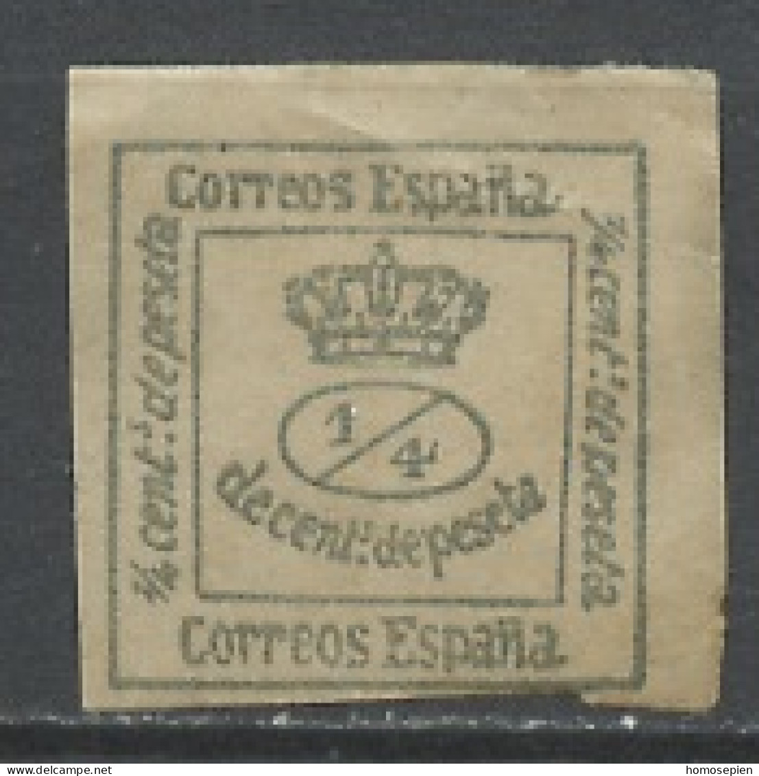 Espagne - Spain - Spanien 1876-1910 Y&T N°172 - Michel N°165 *** - 1/4c Couronne Royale - Neufs