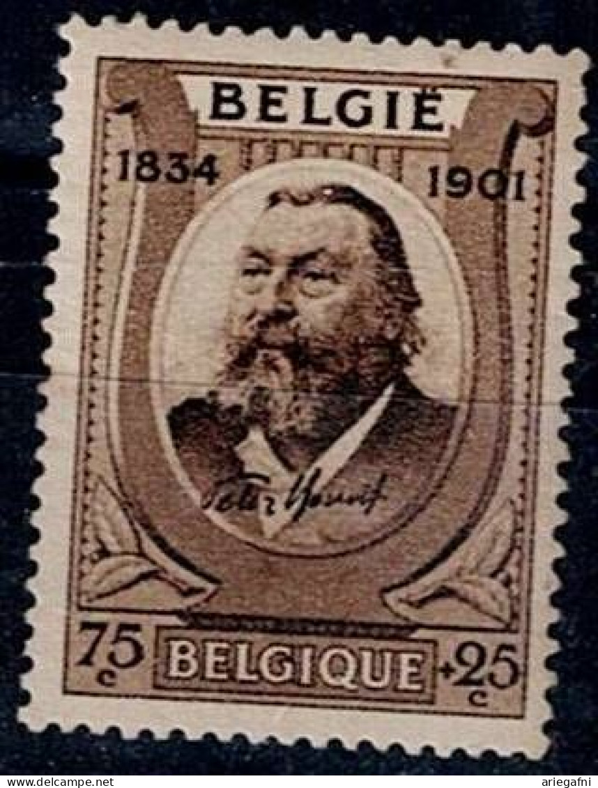 BELGIUM 1934 100TH BIRTHDAY OF PETER BENOIT MI No 377 MNH VF!! - 1929-1941 Big Montenez