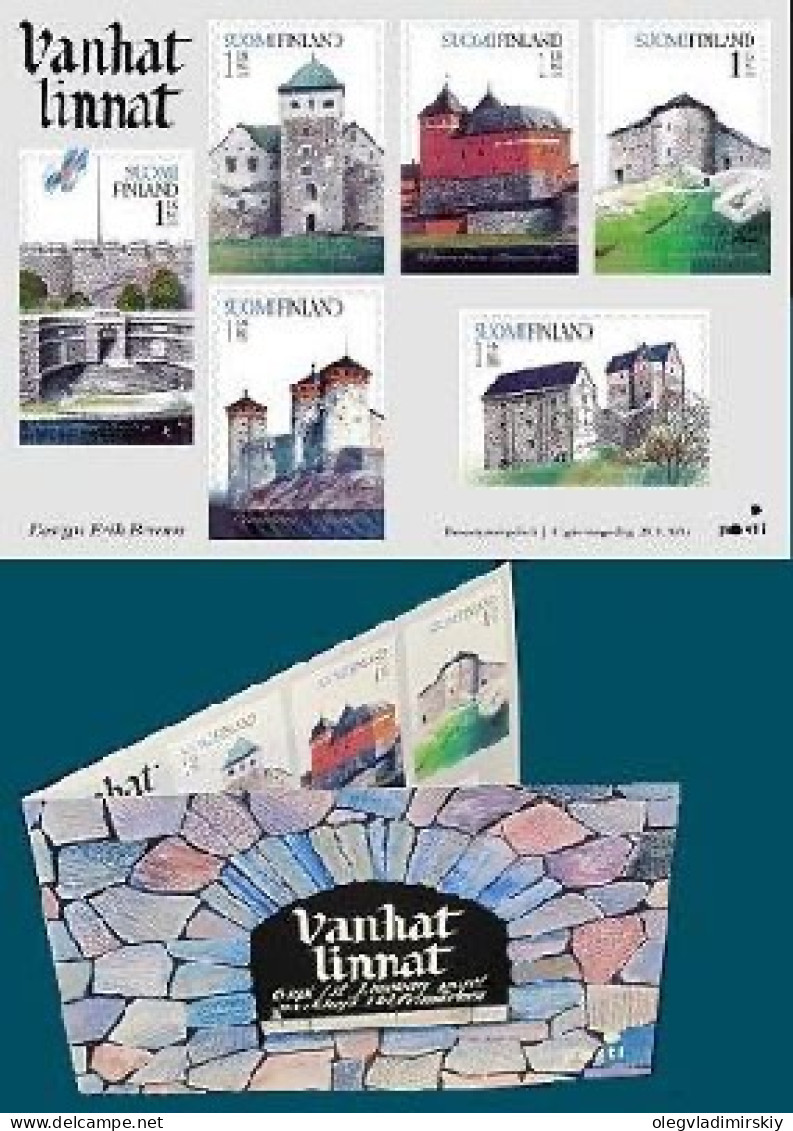 Finland 2014 Old Castles Set Of 6 Stamps In Booklet Mint - Neufs