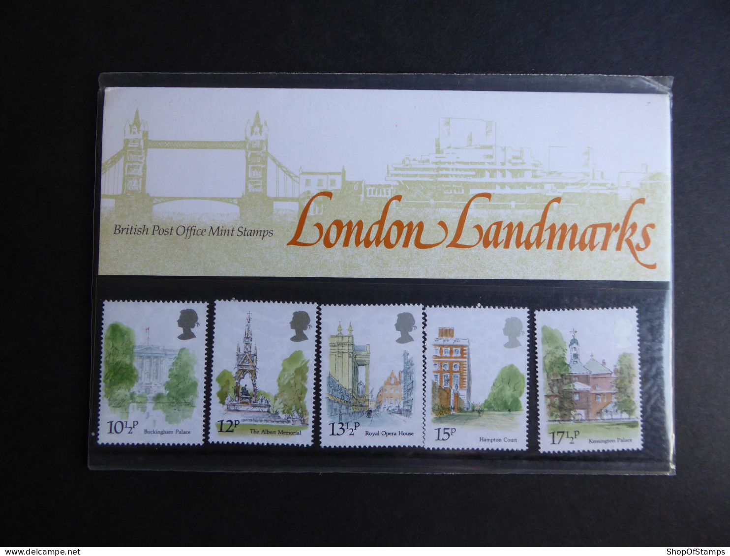 GREAT BRITAIN SG 1120-24 LONDON LANDMARKS PRESENTATION PACK - Sheets, Plate Blocks & Multiples