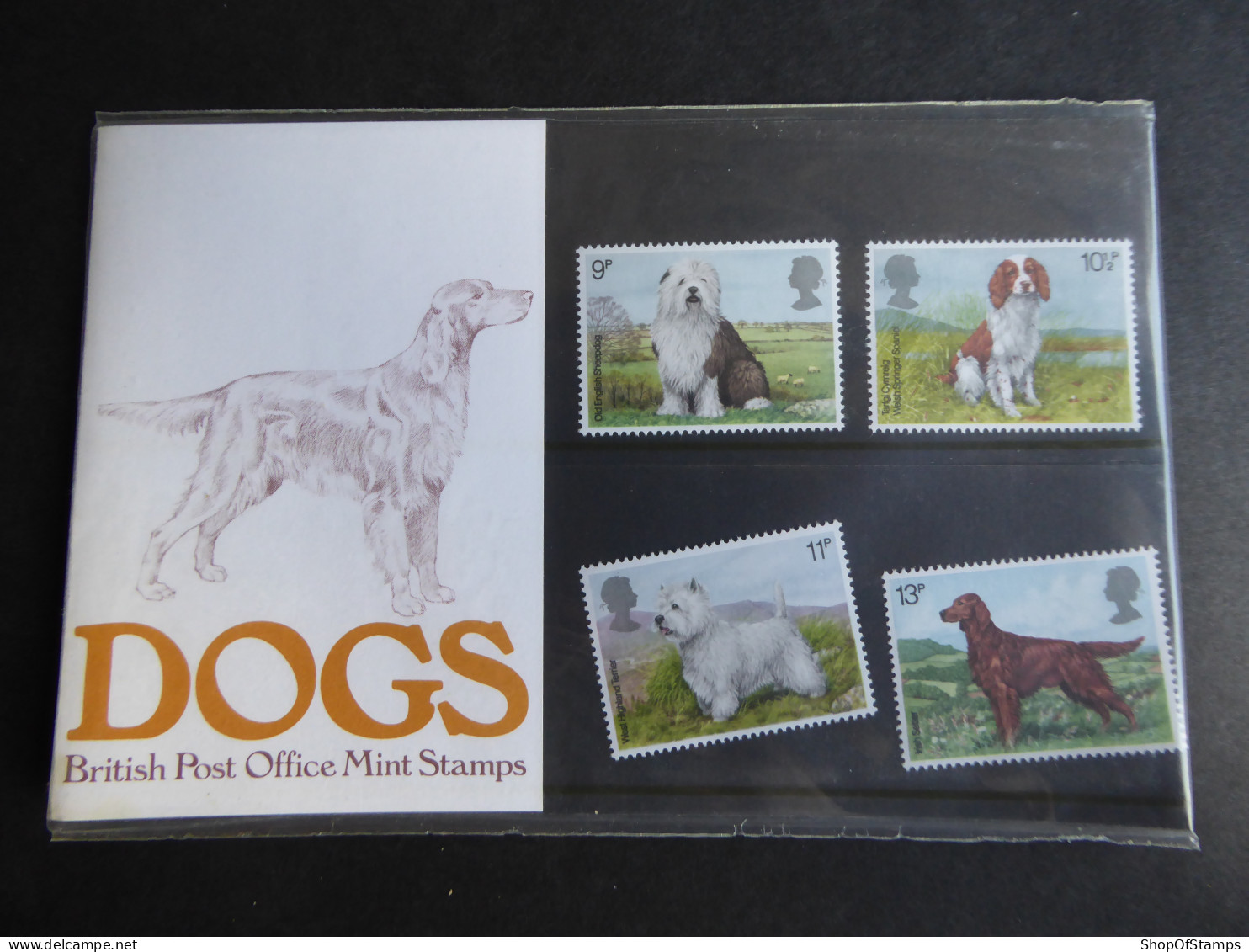 GREAT BRITAIN SG 1075 DOGS PRESENTATION PACK - Fogli Completi