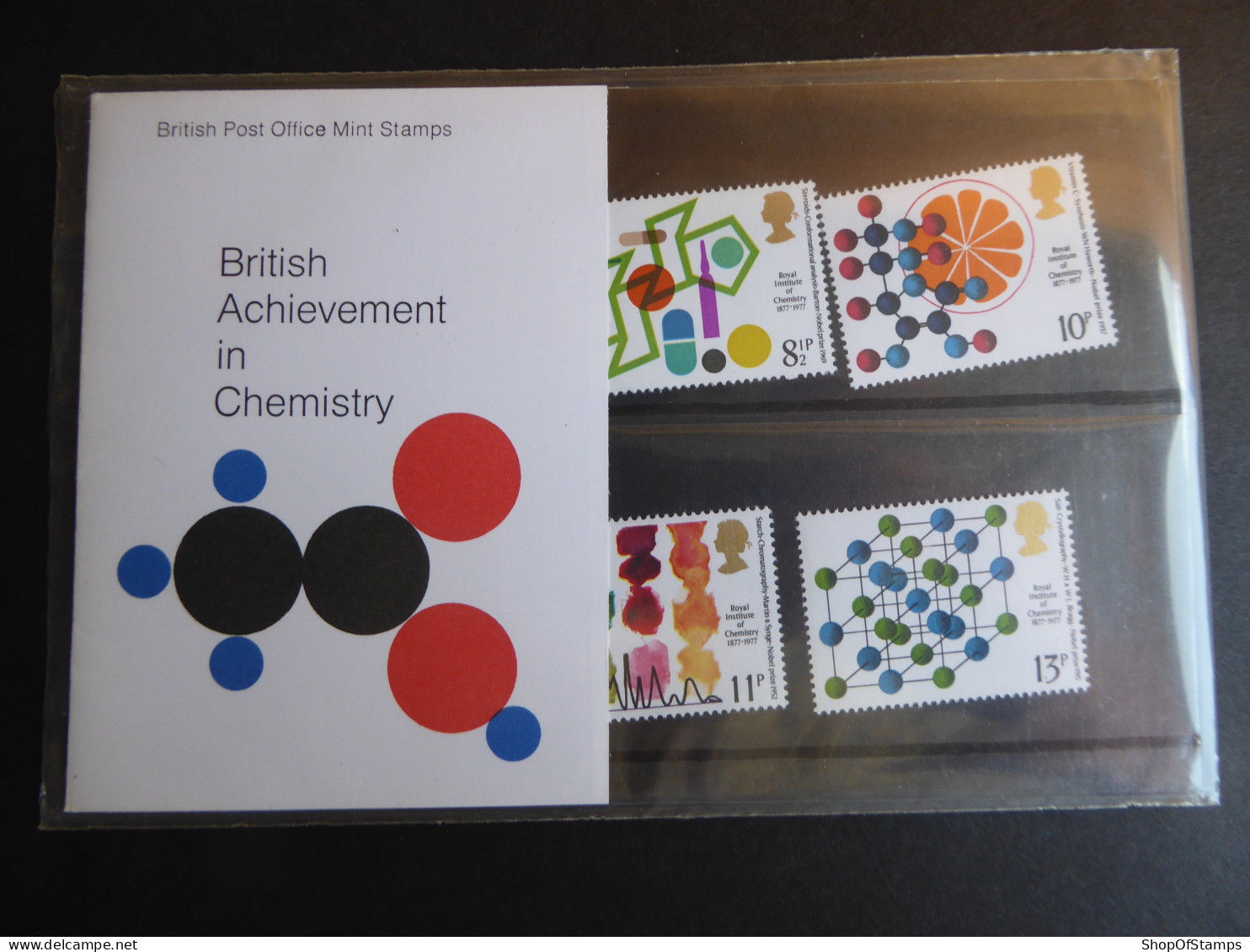 GREAT BRITAIN SG 1029-32 ROYAL INSTITUTE OF CHEMISTRY CENTENARY PRESENTATION PACK - Volledige & Onvolledige Vellen