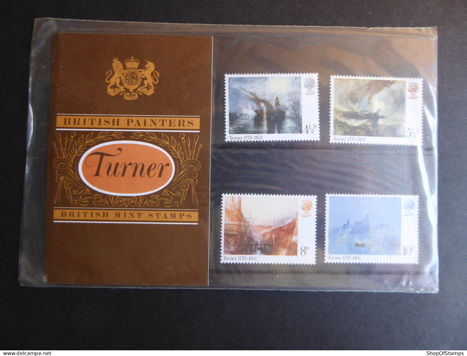 GREAT BRITAIN SG 971-74 J.M.W.TURNER BIRTH BICENTENAY PRESENTATION PACK - Hojas & Múltiples