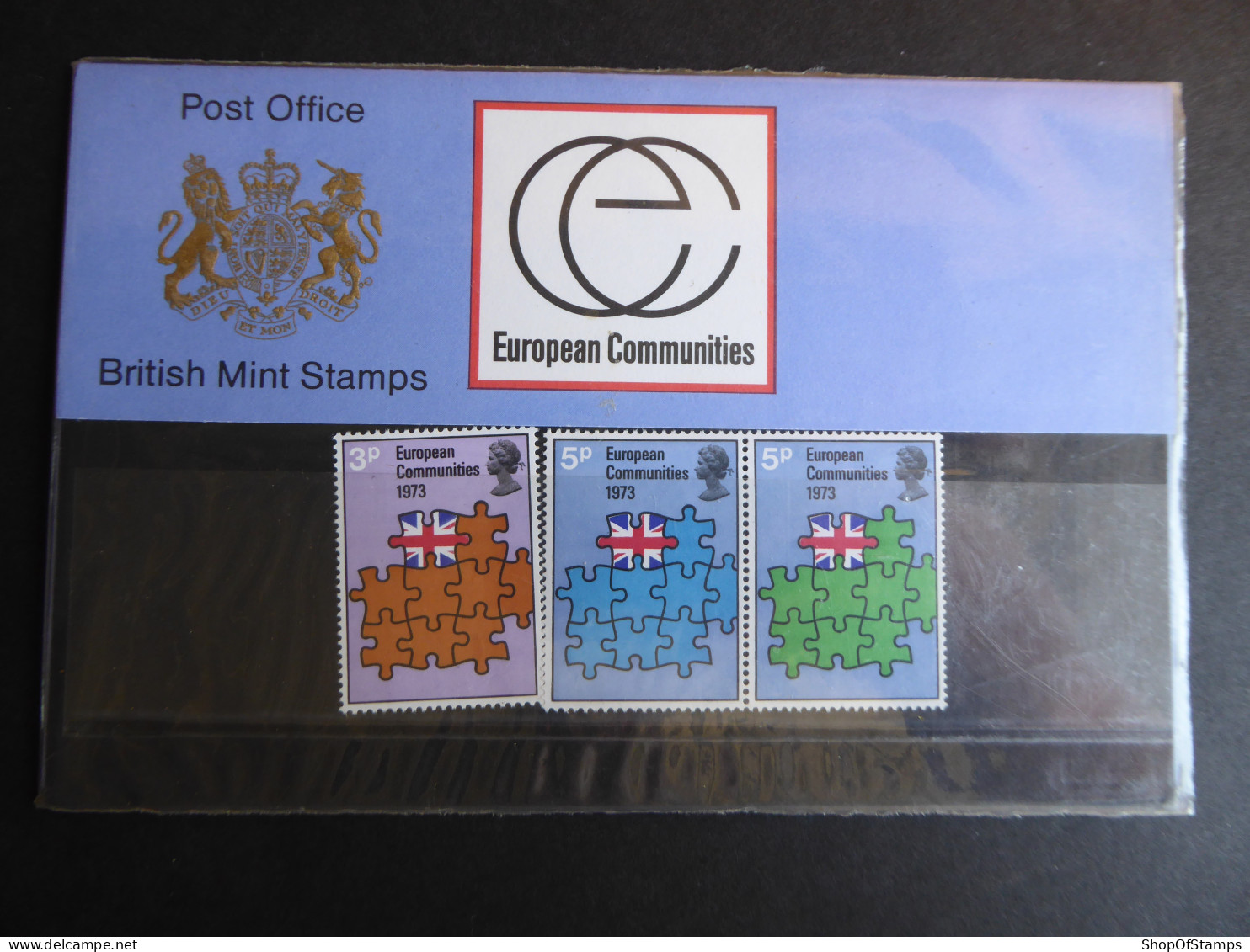 GREAT BRITAIN SG 919-21 BRITAIN'S ENTRY TO EU PRESENTATION PACK - Feuilles, Planches  Et Multiples