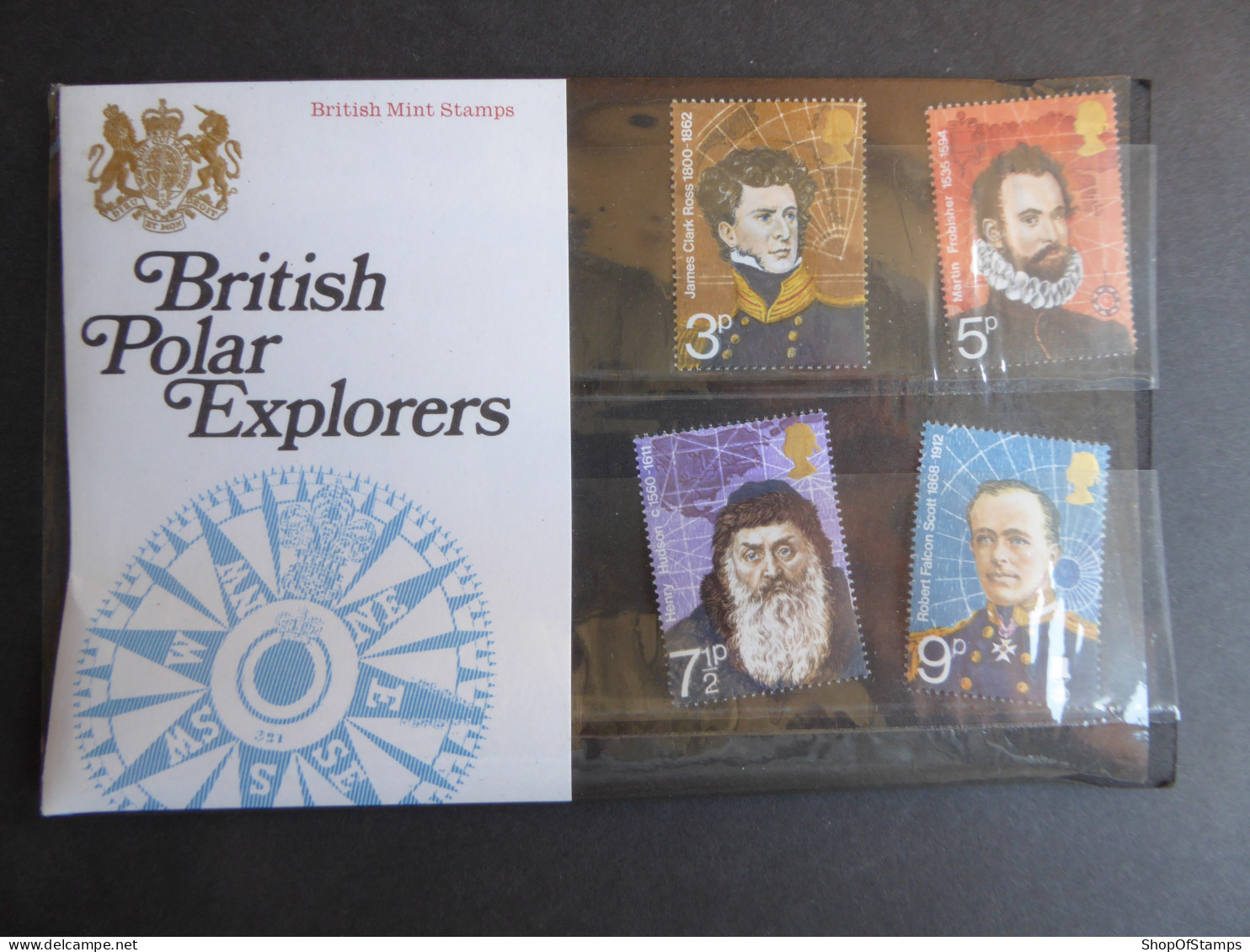 GREAT BRITAIN SG 897-900 BRITISH POLAR EXPLORERS PRESENTATION PACK - Feuilles, Planches  Et Multiples