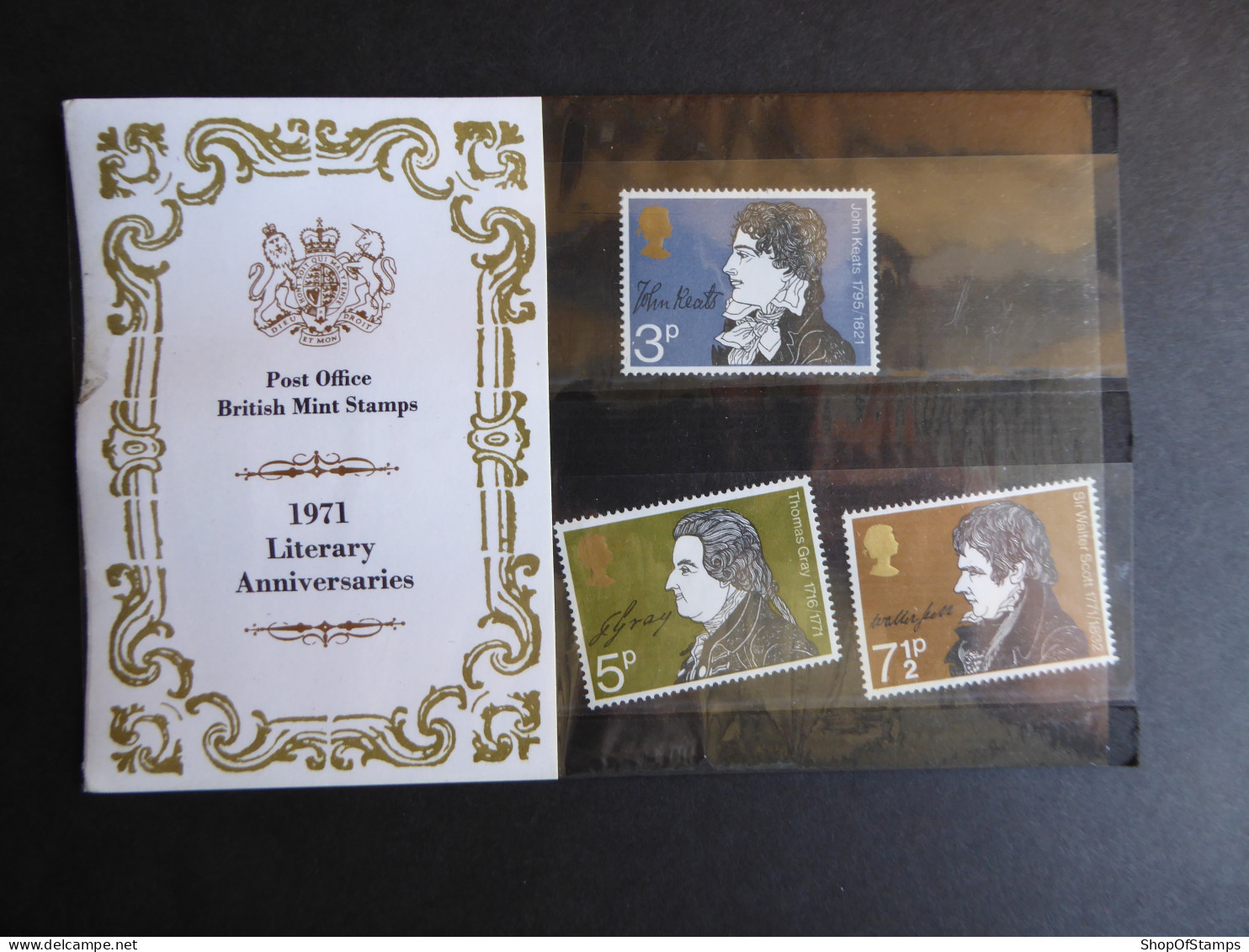 GREAT BRITAIN SG 884-86 LITERARY ANNIVERSARIES PRESENTATION PACK - Feuilles, Planches  Et Multiples