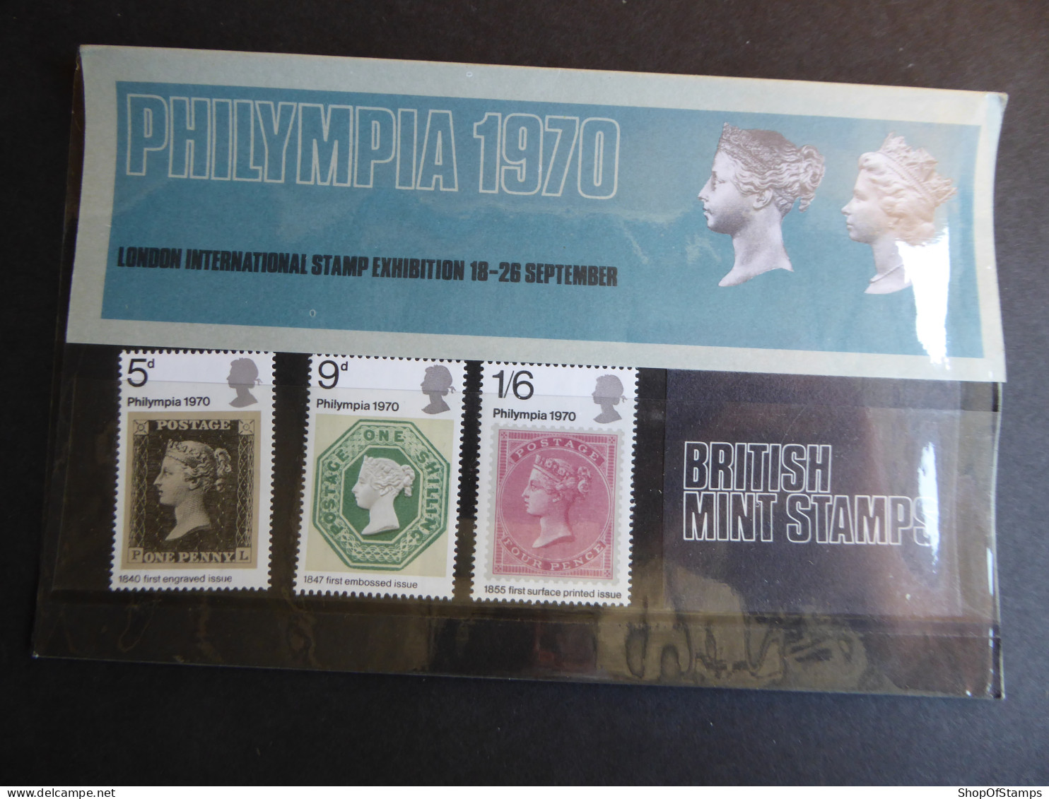 GREAT BRITAIN SG 835-37 PHILYMPIA 70 STAMP EXHIBITION PRESENTATION PACK - Hojas & Múltiples