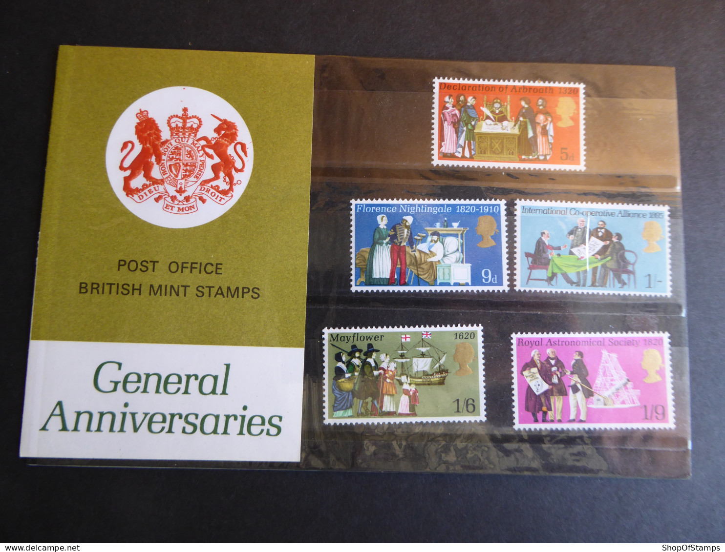 GREAT BRITAIN SG 819-23 ANNIVERSARIES EVENTS PRESENTATION PACK - Sheets, Plate Blocks & Multiples
