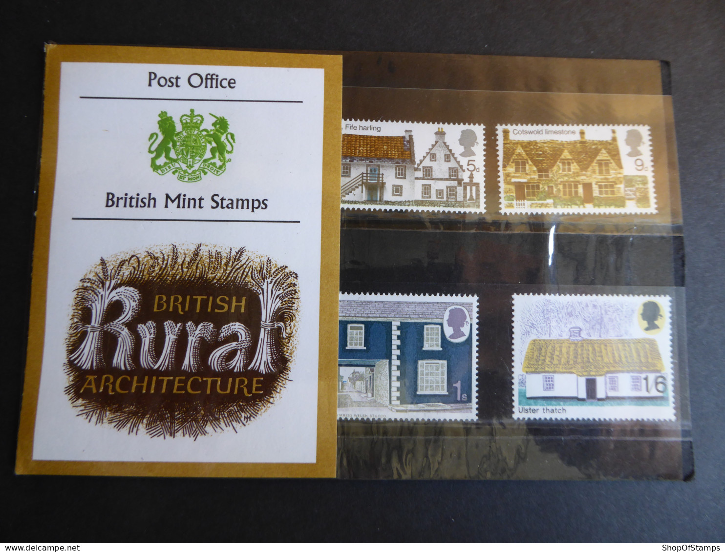 GREAT BRITAIN SG 815-18 BRITISH RURAL ARCHITECTURE PRESENTATION PACK - Sheets, Plate Blocks & Multiples