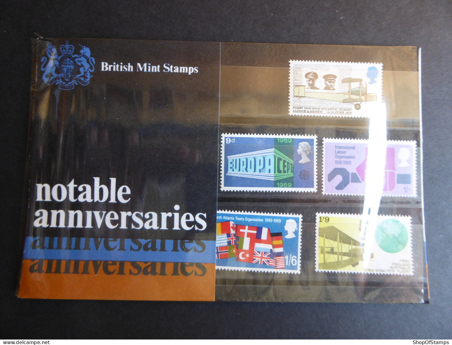 GREAT BRITAIN SG 791-95 ANIVERSARIES EVENTS ON STAMPS PRESENTATION PACK - Feuilles, Planches  Et Multiples