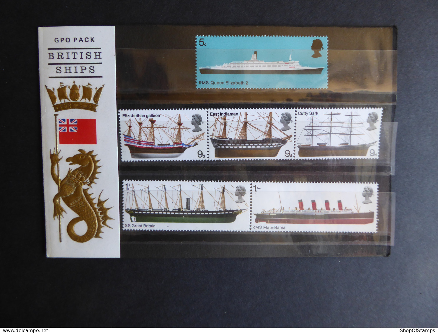 GREAT BRITAIN SG 778-83 BRITISH SHIPS PRESENTATION PACK - Sheets, Plate Blocks & Multiples