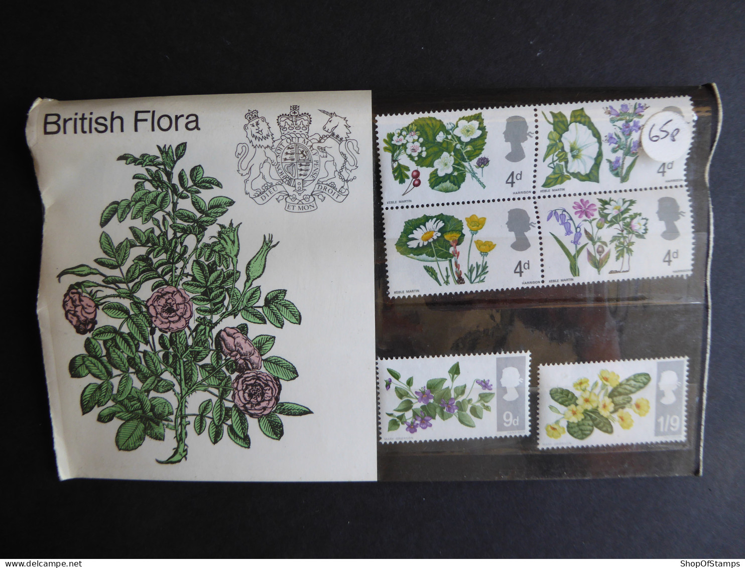 GREAT BRITAIN SG 717 BRITISH WILD FLOWERS PRESENTATION PACK - Hojas & Múltiples