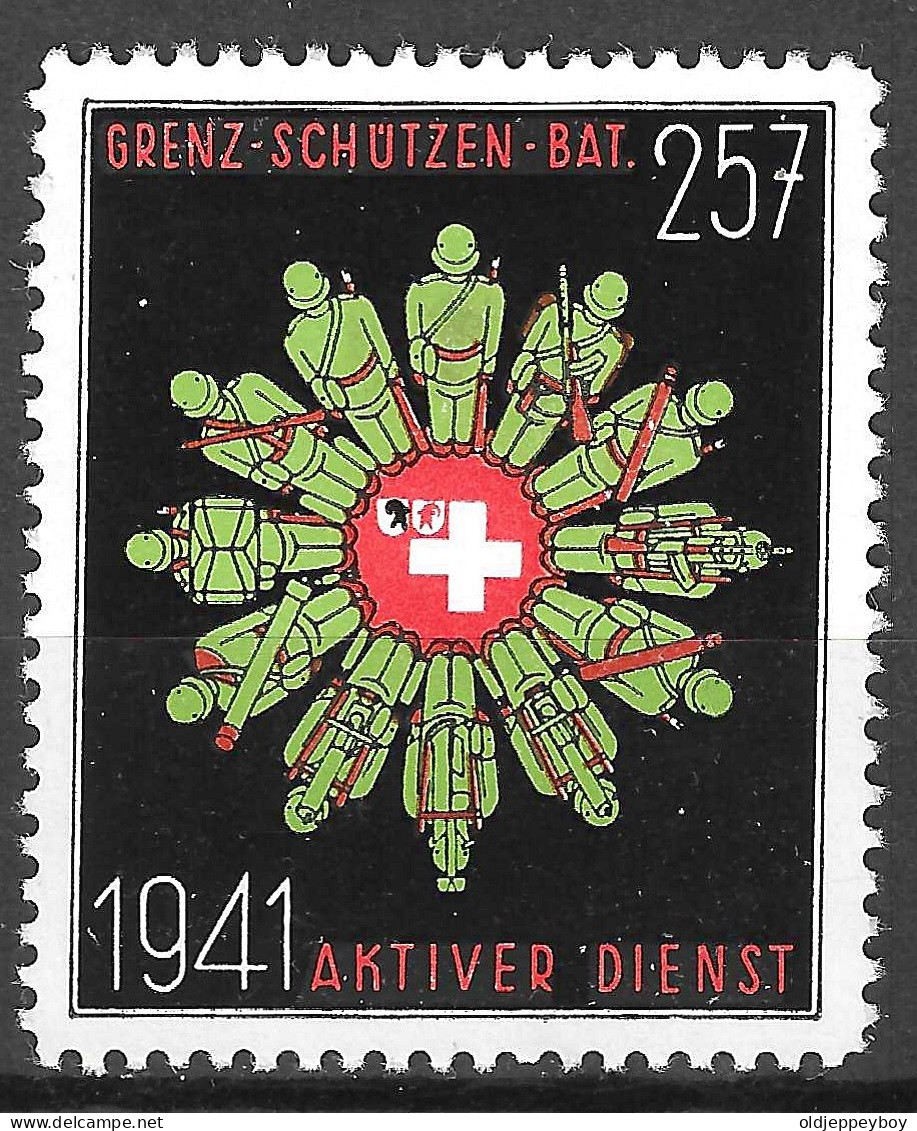 1941 Suisse Vignette Cinderella  Grenztruppen, Gz.S.Bat.257 NEUF** MNH** GOMME ORIGINALE Postfrisch - Cinderellas