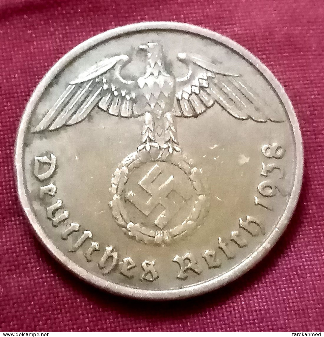 DEUTSCHES REICH 2 REICHSPFENNIG 1938 A , KM# 90 , Agomez - 2 Reichspfennig