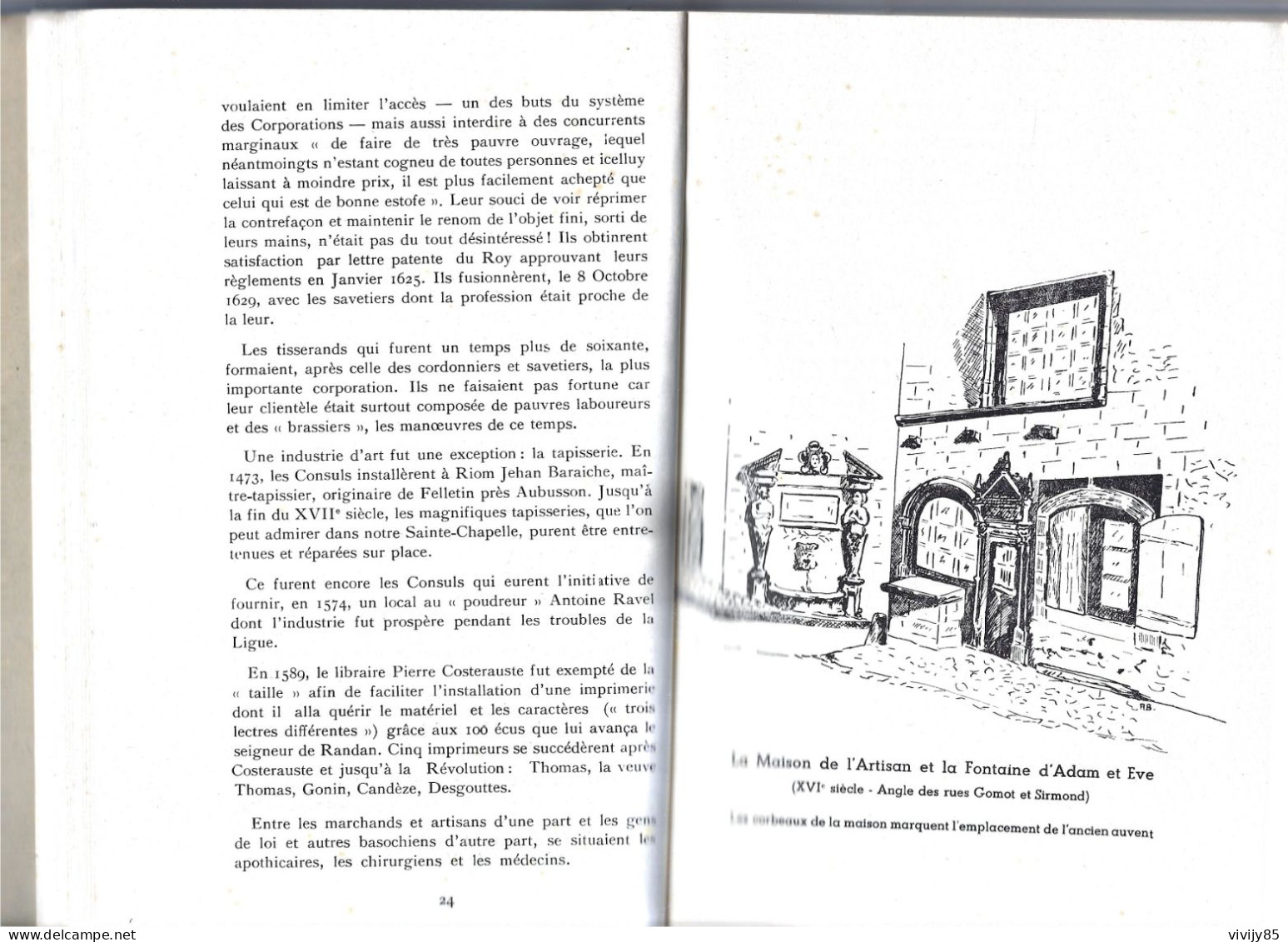 63 - Livre De 139 Pages " RIOM D'autrefois " De René Bouscayrol - 1960 - Rhône-Alpes