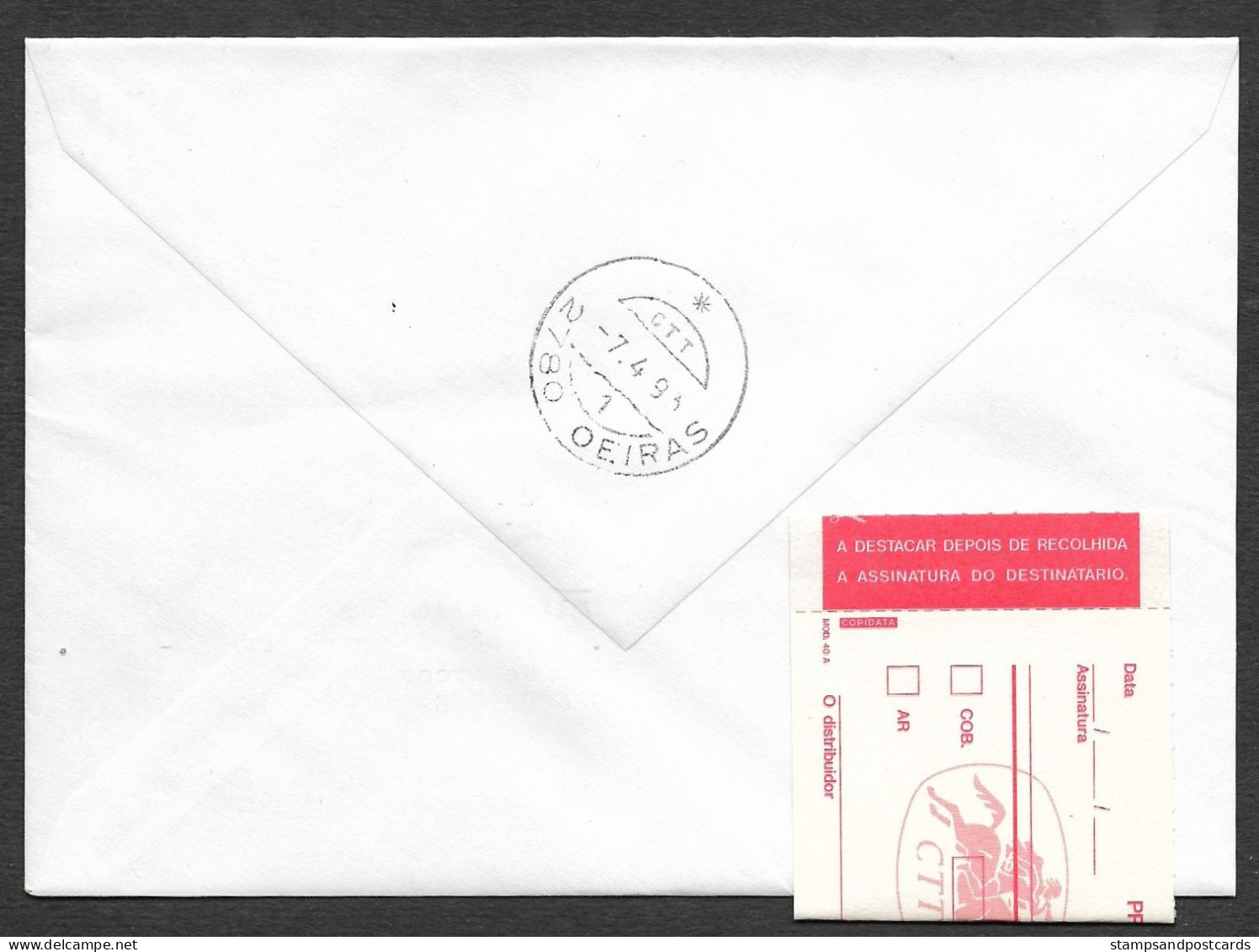 Portugal Lettre Recommandée Cachet Commémoratif Expo Philatélique Cinfães Viseu 1993 R Coverevent Pmk Stamp Expo - Postal Logo & Postmarks