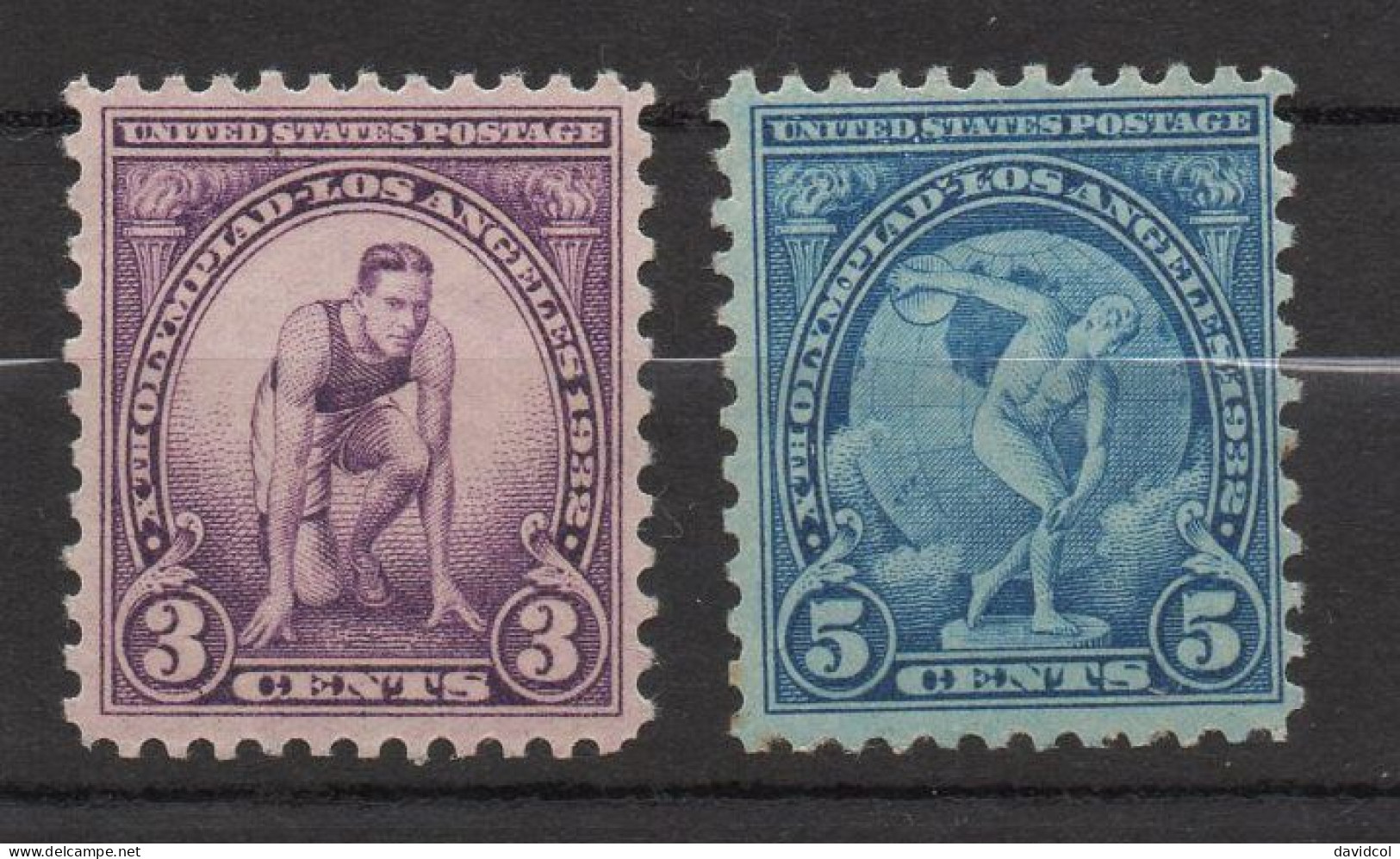 2627B - USA - 1932 - SC#: 718,719 - MNH - OLYMPIC GAMES LOS ANGELES 1932 - Sommer 1932: Los Angeles