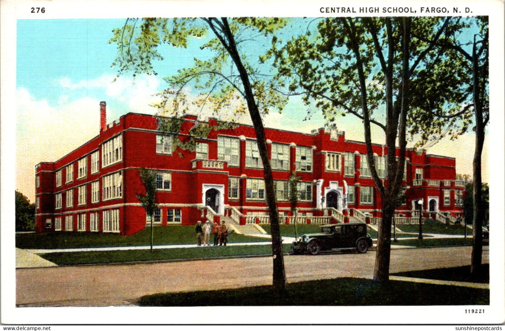 North Dakota Fargo Central High School Curteich - Fargo