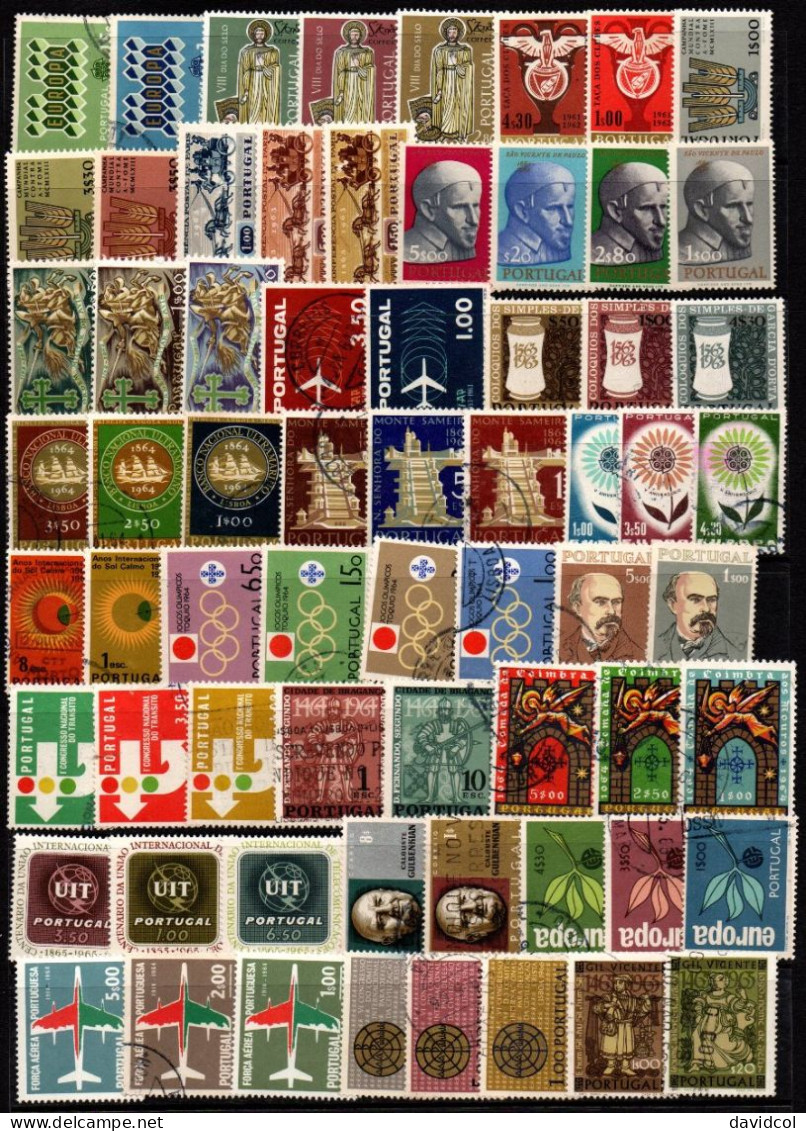 2628A - PORTUGAL - 1924....SMALL COLLECTION OF 471 DIFFERENT STAMPS - HCV- ALL STAMPS SCANED - Lotes & Colecciones