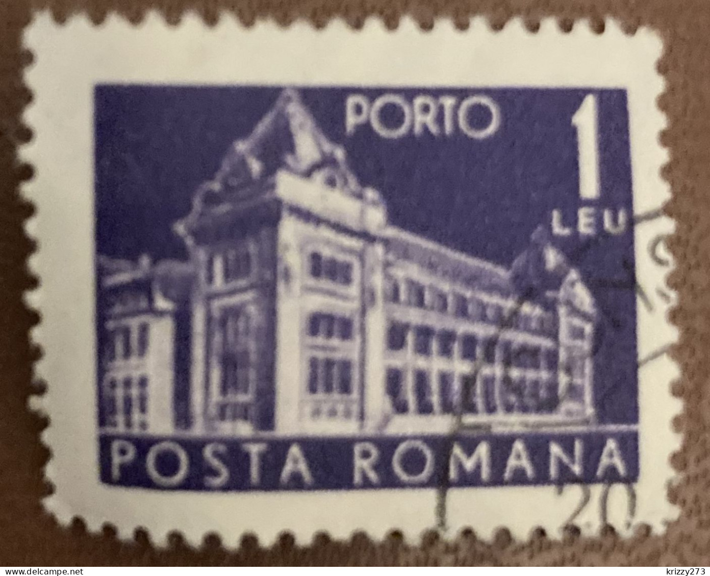 Romania 1967 Postage Due 1L - Used - Port Dû (Taxe)