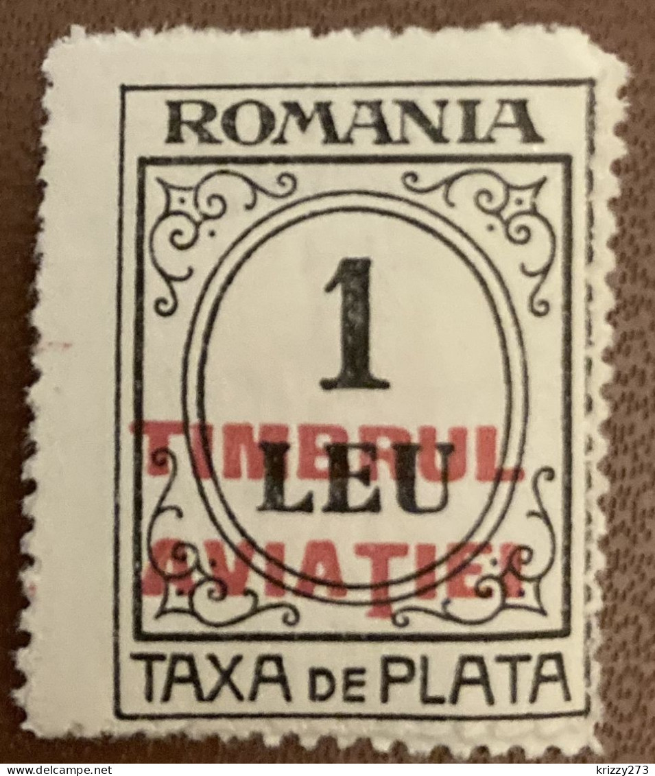 Romania 1931 Tax Due Numeral 1L - Mint - Fiscale Zegels