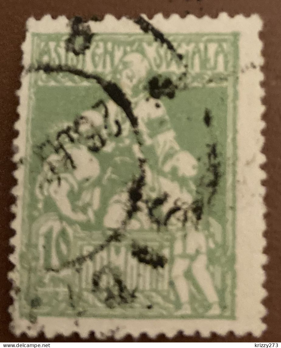 Romania 1921 Charity Stamp 10B - Used - Fiscale Zegels