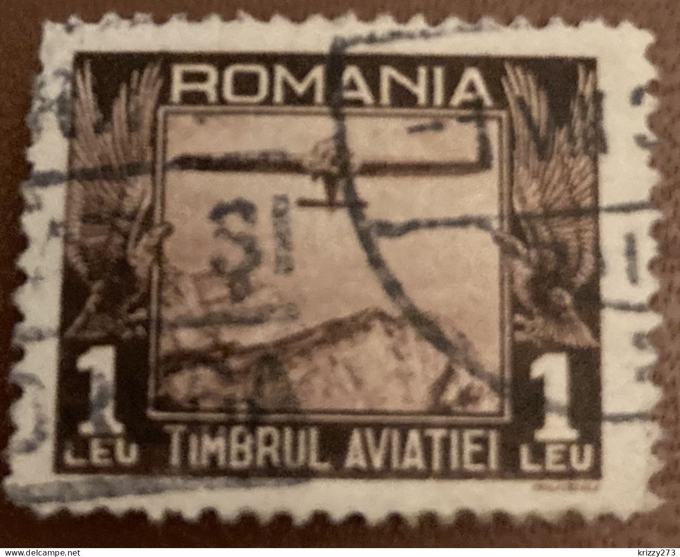 Romania 1931 National Fund Aviation1L - Used - Fiscale Zegels