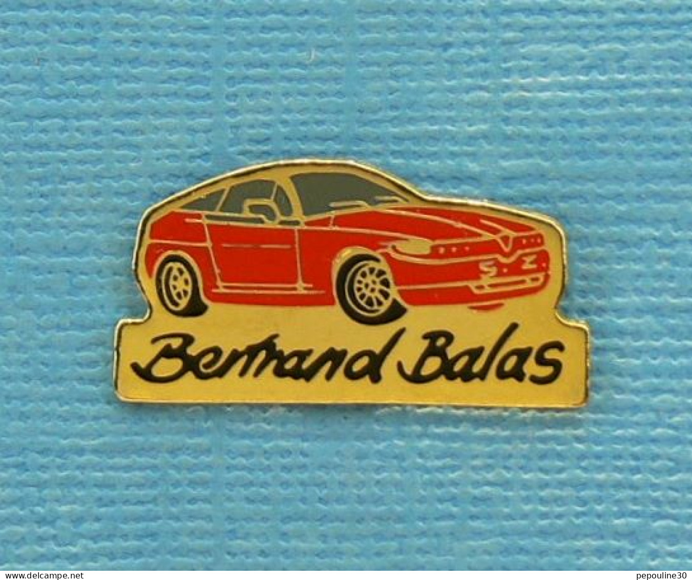 1 PIN'S //  ** RALLYE / BERTRAND BALAS / ALFA ROMEO SZ ** - Alfa Romeo