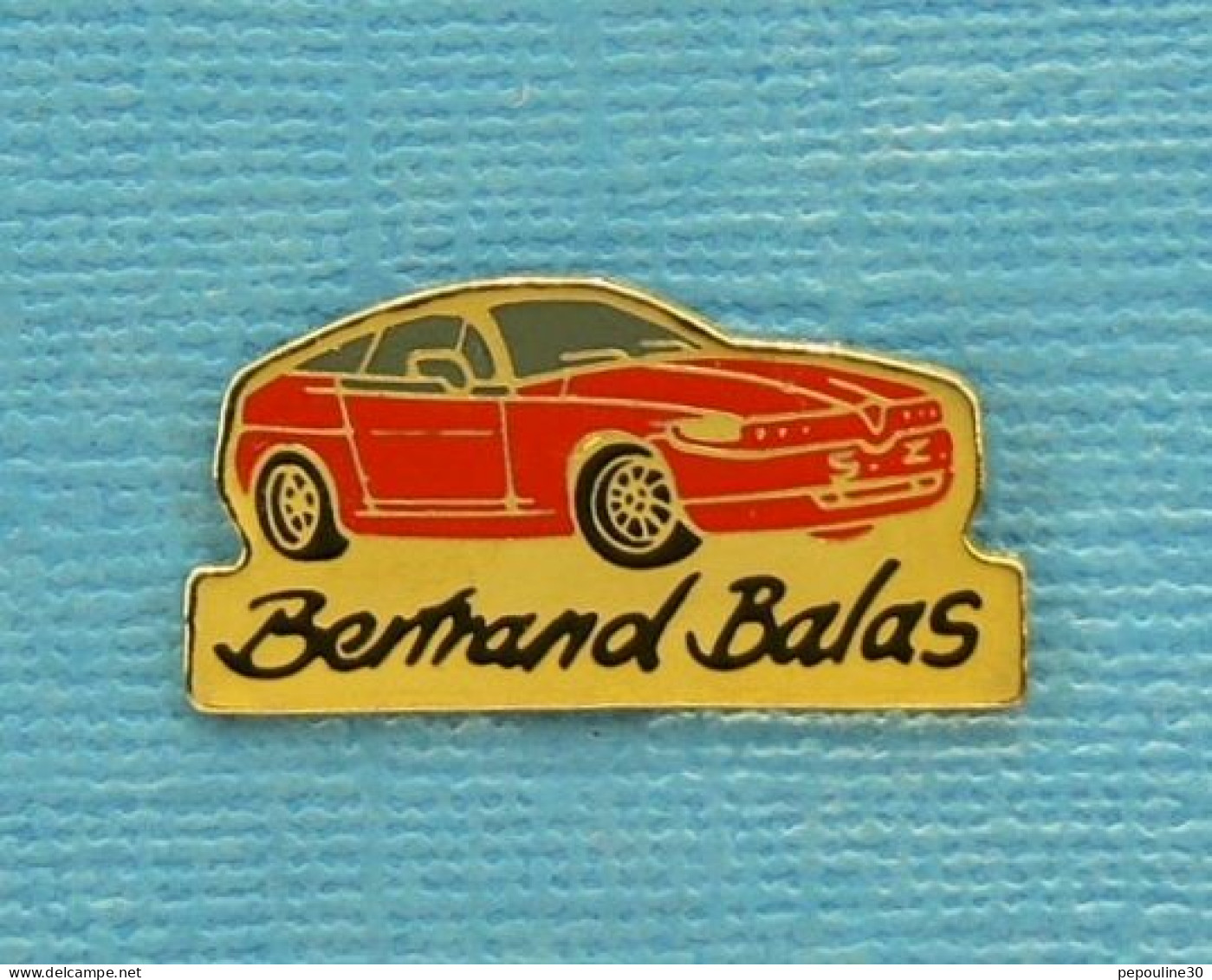 1 PIN'S //  ** RALLYE / BERTRAND BALAS / ALFA ROMEO SZ ** - Alfa Romeo