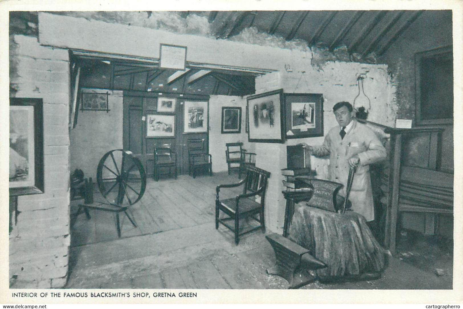 Scotland Gretna Green Blacksmith's Shop Interior View - Dumfriesshire