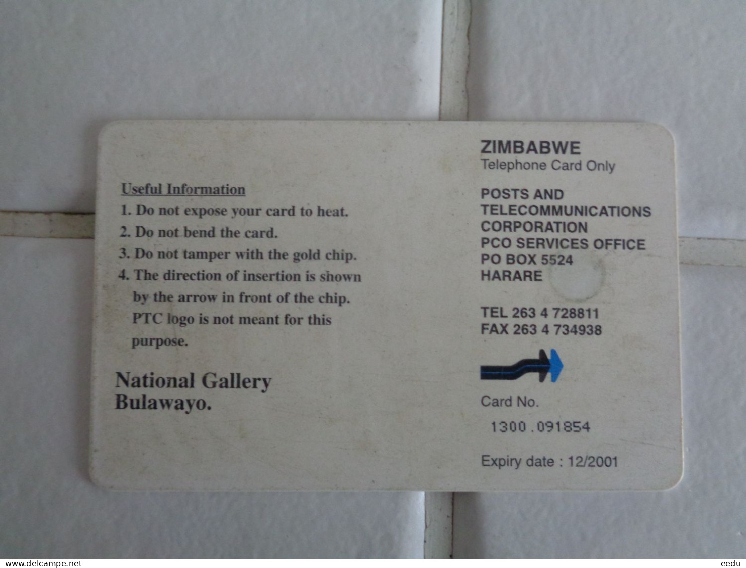 Zimbabwe Phonecard - Zimbabwe