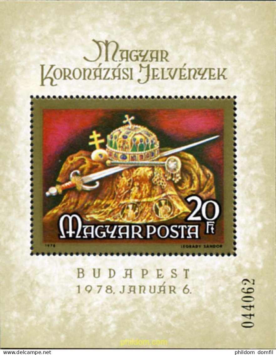 214194 MNH HUNGRIA 1978 EMBLEMAS - Other & Unclassified