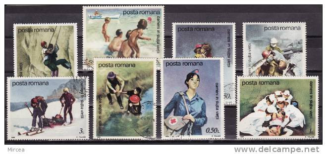 C3452 - Roumanie 1989 - Yv.no.3883/40 Obliteres - Usado