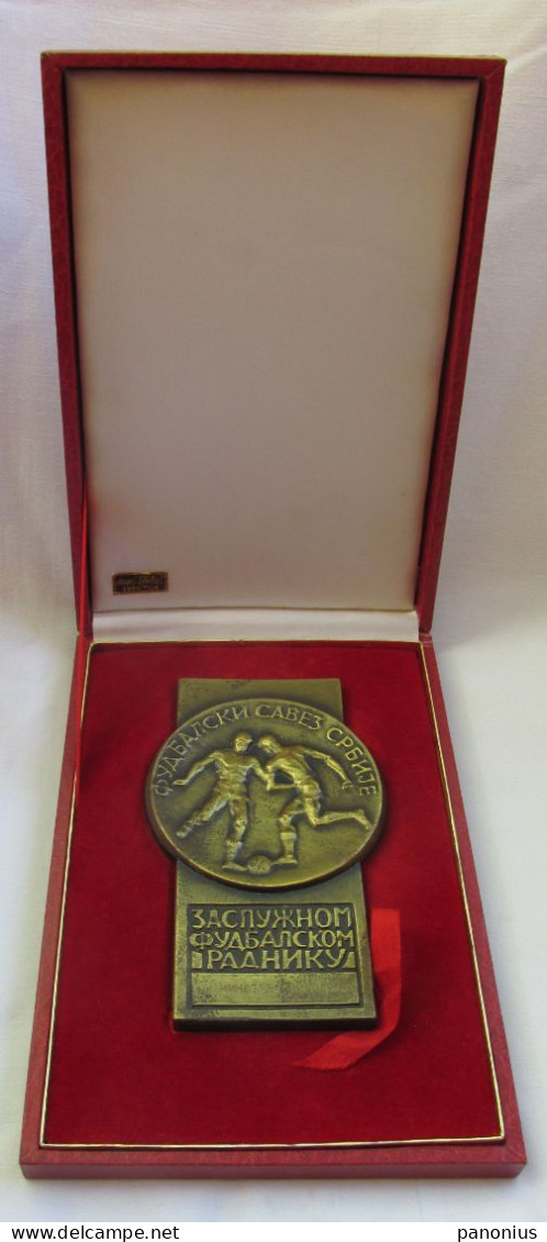 Football Soccer Futbol Calcio - Serbia Federation Association, Plaque / Plakette With Box - Habillement, Souvenirs & Autres