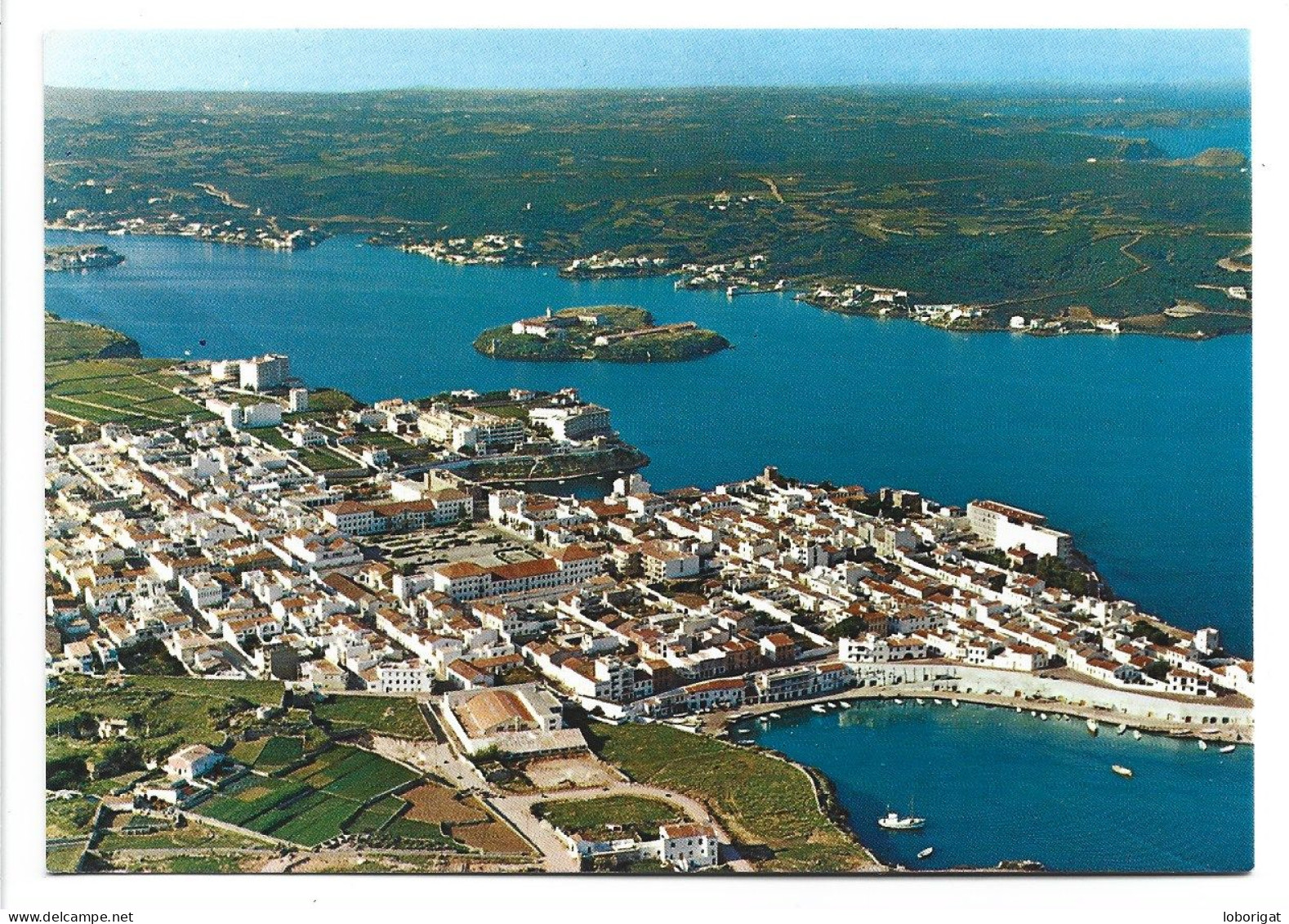 VISTA GENERAL, AL FONDO, ENTRADA AL PUERTO DE MAHON.-  VILLACARLOS - MENORCA.- ILLES BALEARS - Menorca