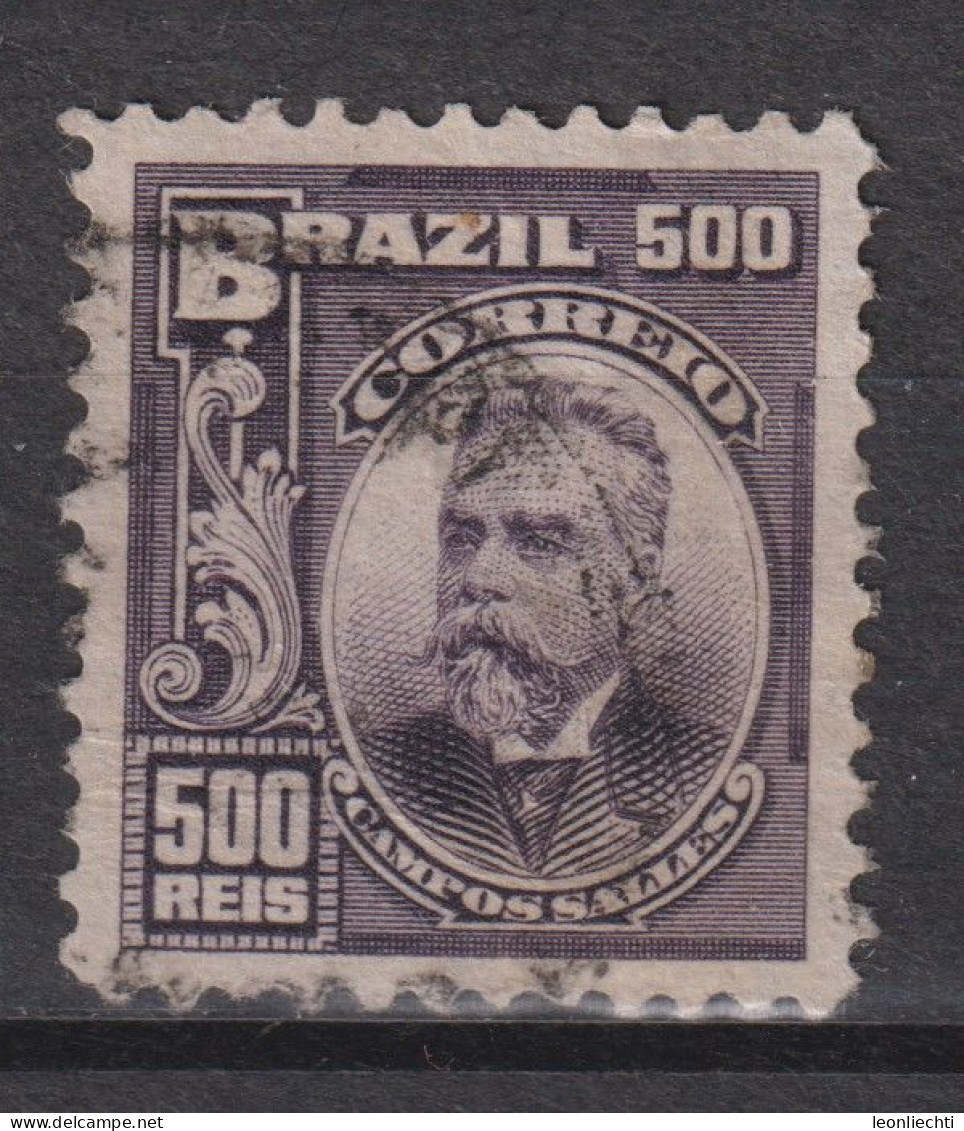 1906 Brasilien,Mi:BR 170, Sn:BR 182, Yt:BR 135,Campos Salles (1841-1913),Personalities And Liberty Allegory - Usados