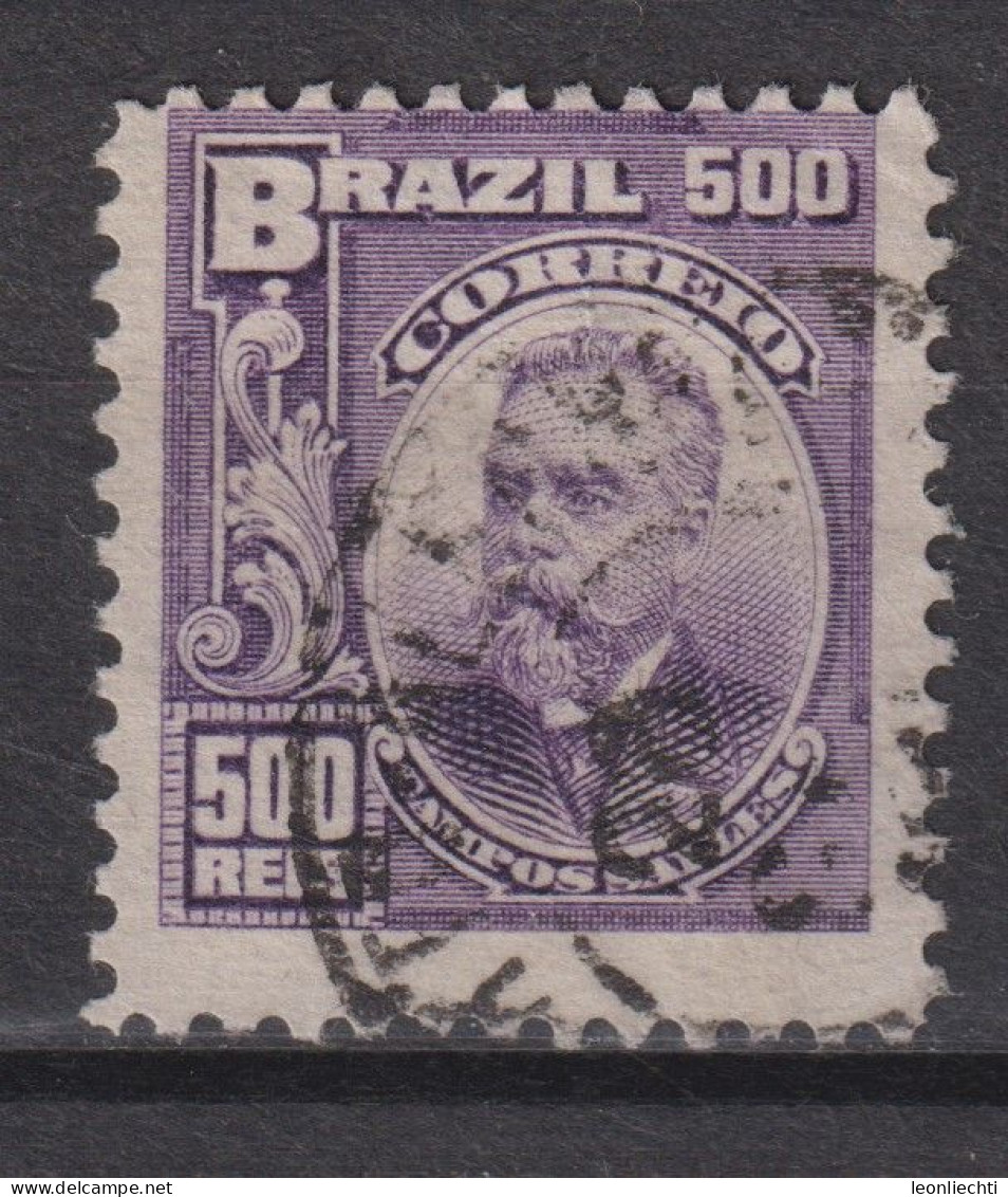 1915 Brasilien  Mi:BR 183, Yt:BR 135a, Sg:BR 270,Campos Salles (1841-1913),Personalities And Liberty Allegory - Gebruikt