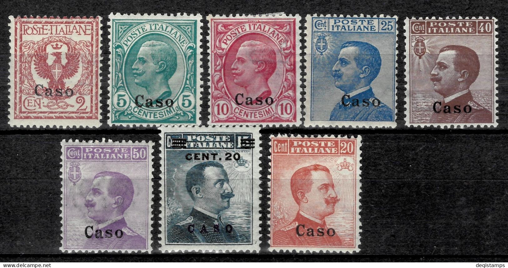 Italy / Aegean Colonies Caso 1912/16  MH Lot - Aegean (Caso)