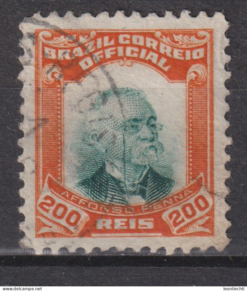 1906 Brasilien Mi:BR D5, Sn:BR O5, Yt:BR S5, Afonso Augusto Moreira Pena, Dienstmarke - Used Stamps