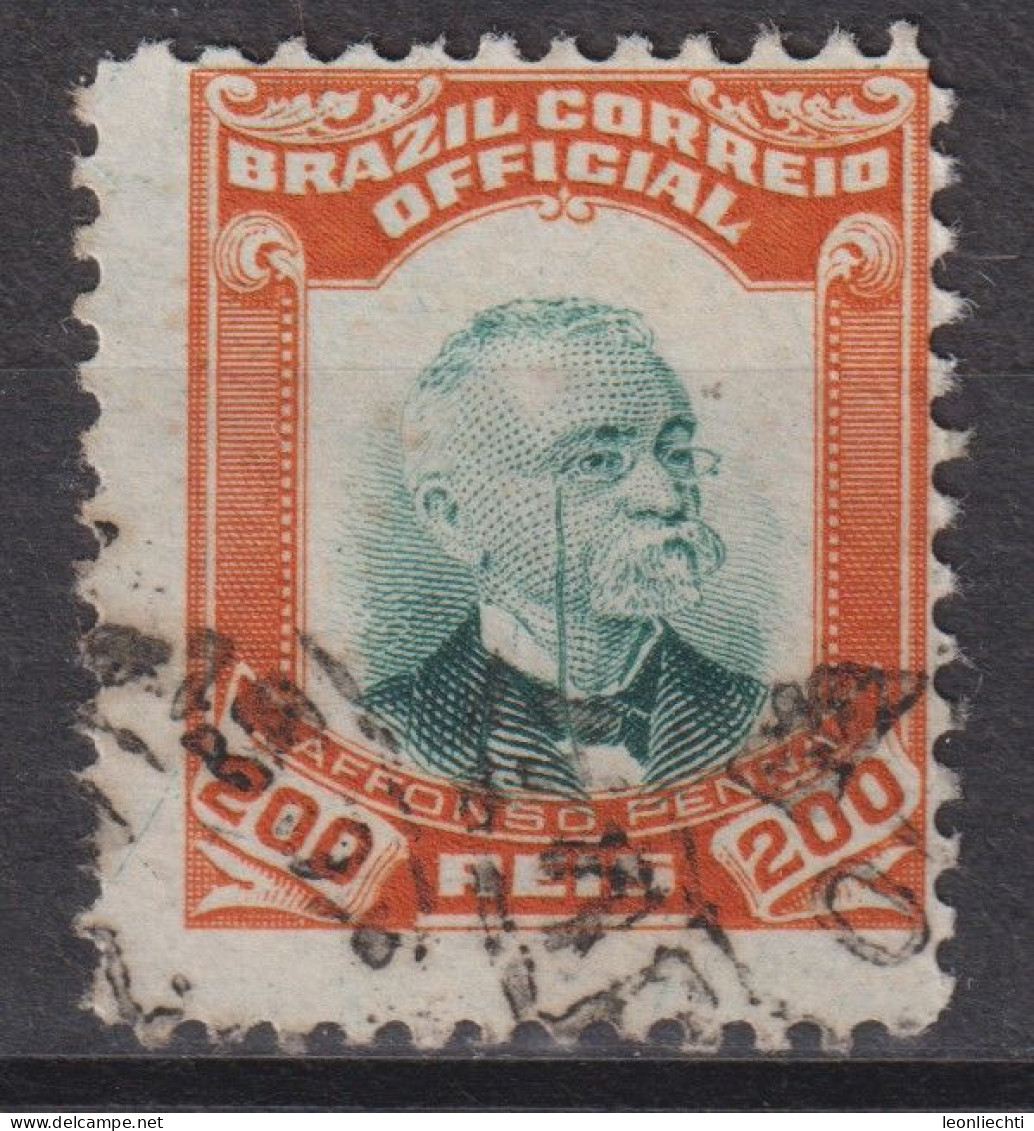 1906 Brasilien Mi:BR D5, Sn:BR O5, Yt:BR S5, Afonso Augusto Moreira Pena, Dienstmarke - Used Stamps
