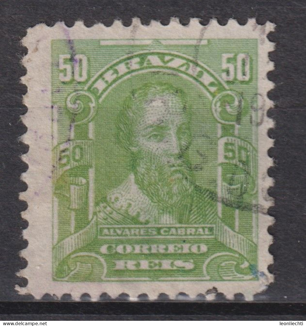 1915 Brasilien Mi:BR 181, Yt:BR 130a, Sg:BR 263, Pedro Alvares Cabral (1467-1520),    Personalities And Liberty Allegory - Oblitérés