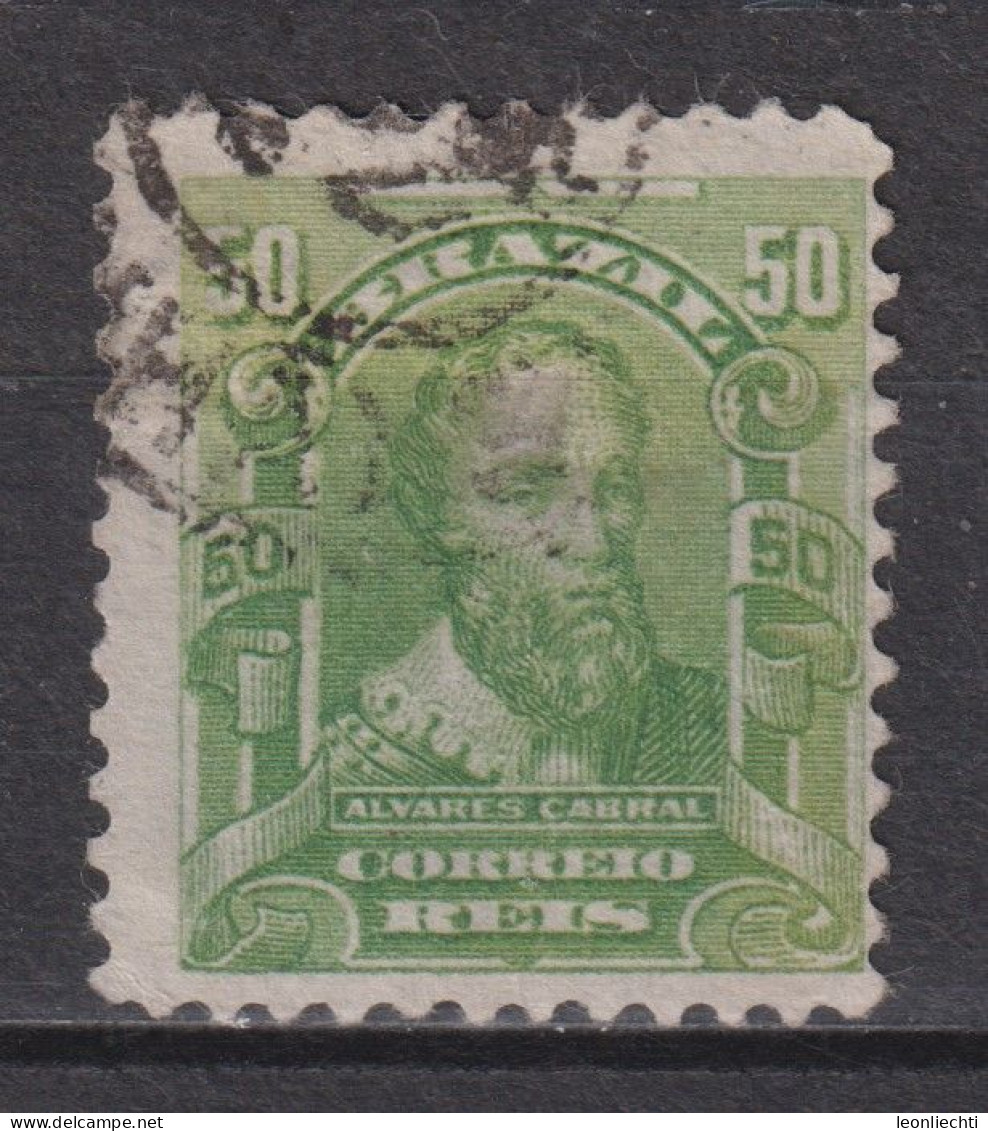 1915 Brasilien Mi:BR 181, Yt:BR 130a, Sg:BR 263, Pedro Alvares Cabral (1467-1520),    Personalities And Liberty Allegory - Gebruikt