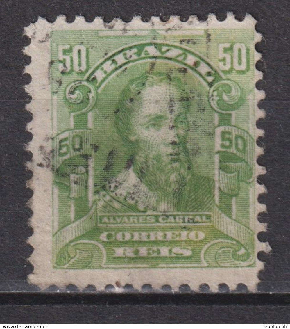 1915 Brasilien Mi:BR 181, Yt:BR 130a, Sg:BR 263, Pedro Alvares Cabral (1467-1520),    Personalities And Liberty Allegory - Gebruikt