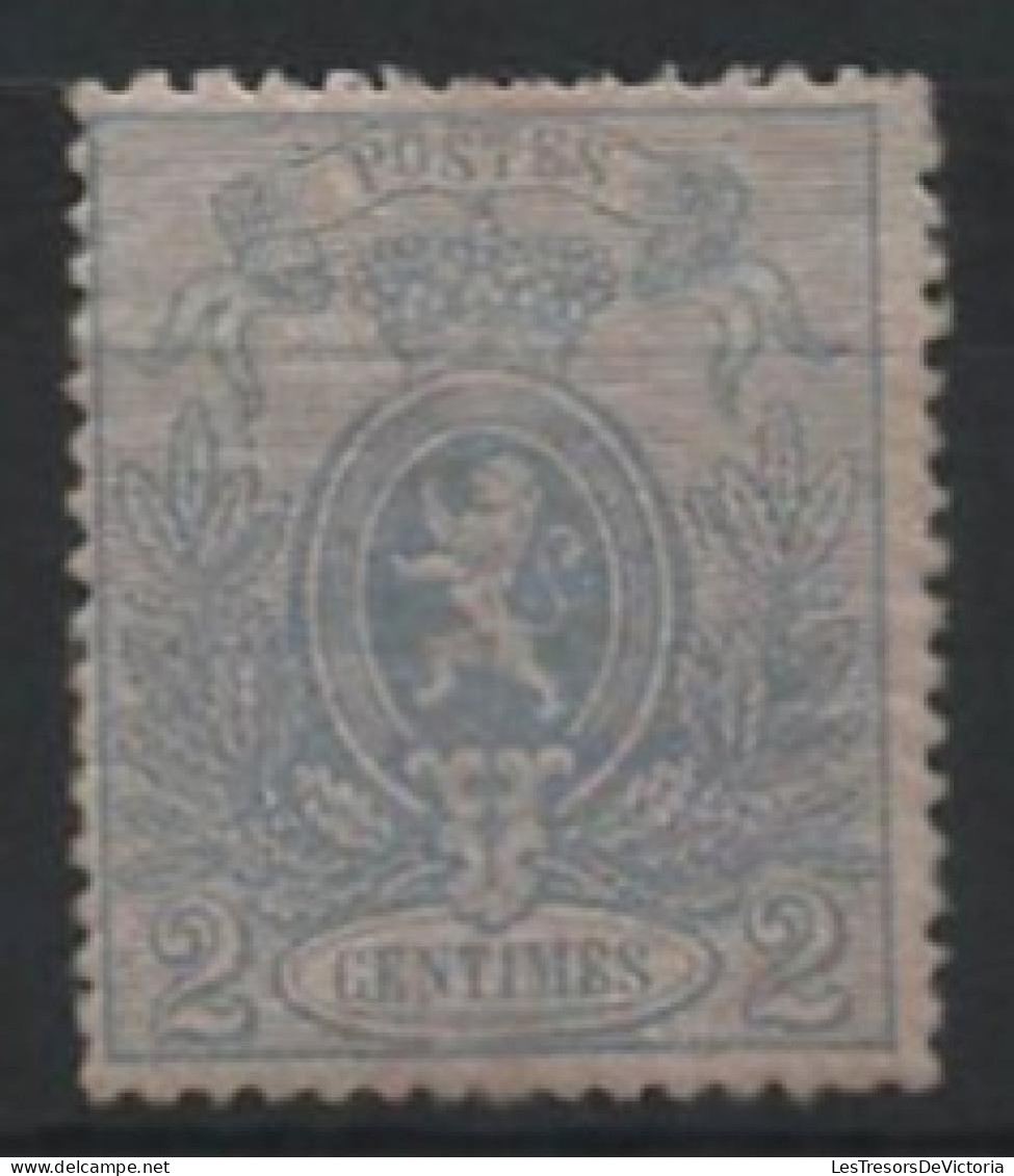 TIMBRE Belgique - COB 24a * 2c Bleu Pale - 1866 - Cote 310 - 1866-1867 Kleine Leeuw