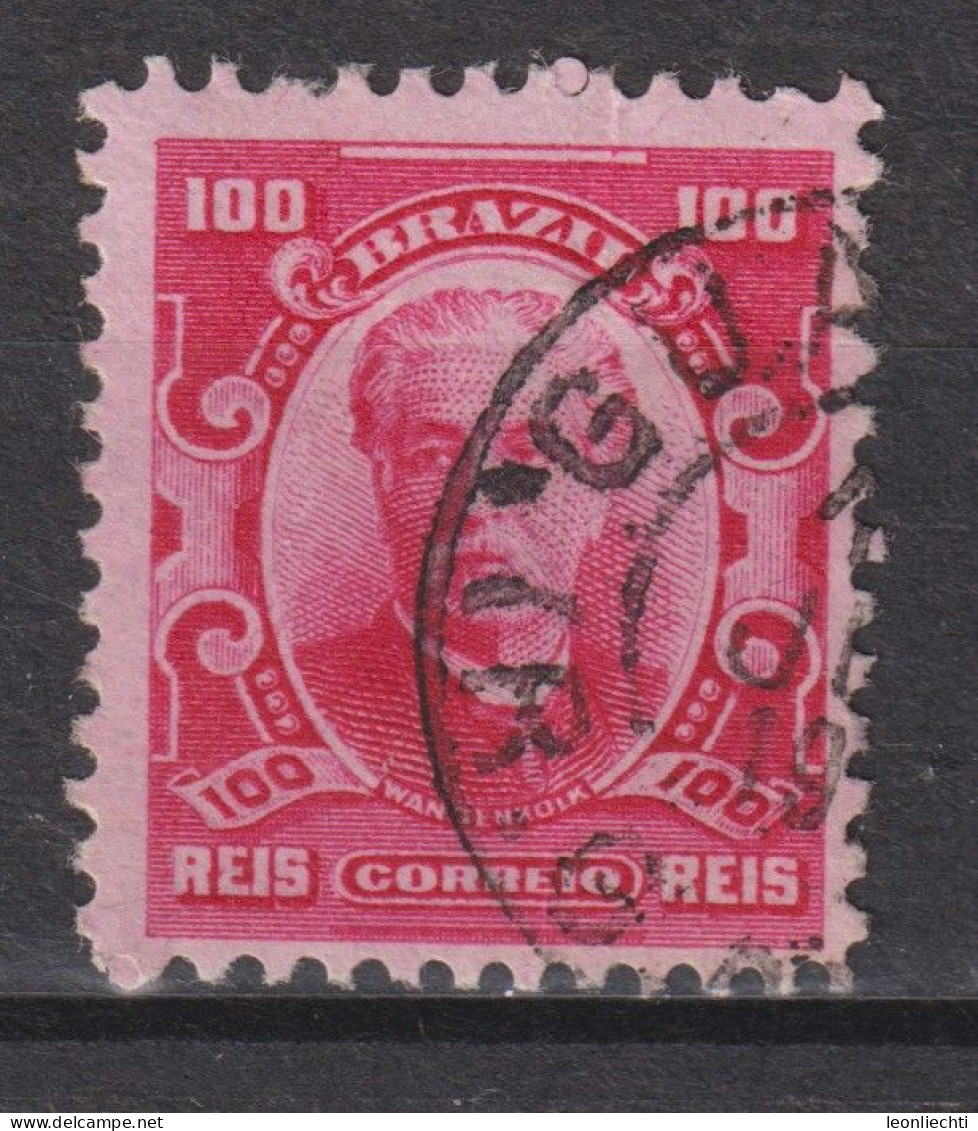 1906 Brasilien Mi:BR 166a, Sn:BR 177, Yt:BR 131 Rot, Eduardo Wandenkolk (1838-1902) Personalities And Liberty Allegory - Gebruikt