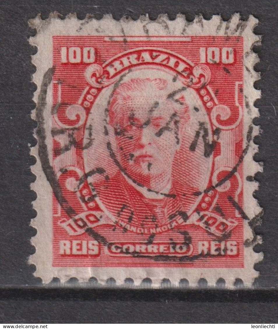 1906 Brasilien Mi:BR 166b Scharlachrot, Eduardo Wandenkolk (1838-1902) Personalities And Liberty Allegory - Used Stamps