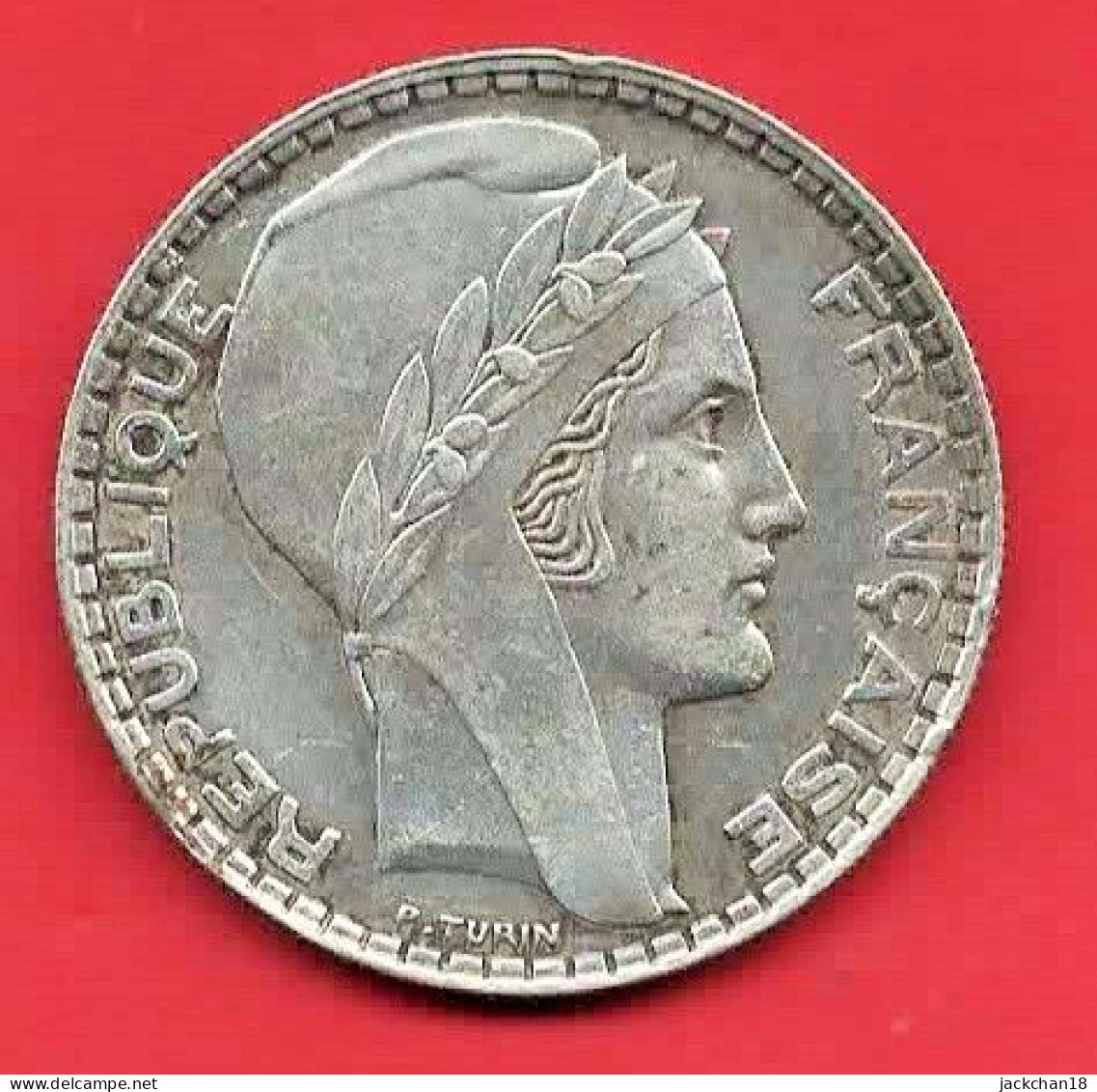 -- 20 FRANCS TURIN ARGENT/ 1938 -- - 20 Francs