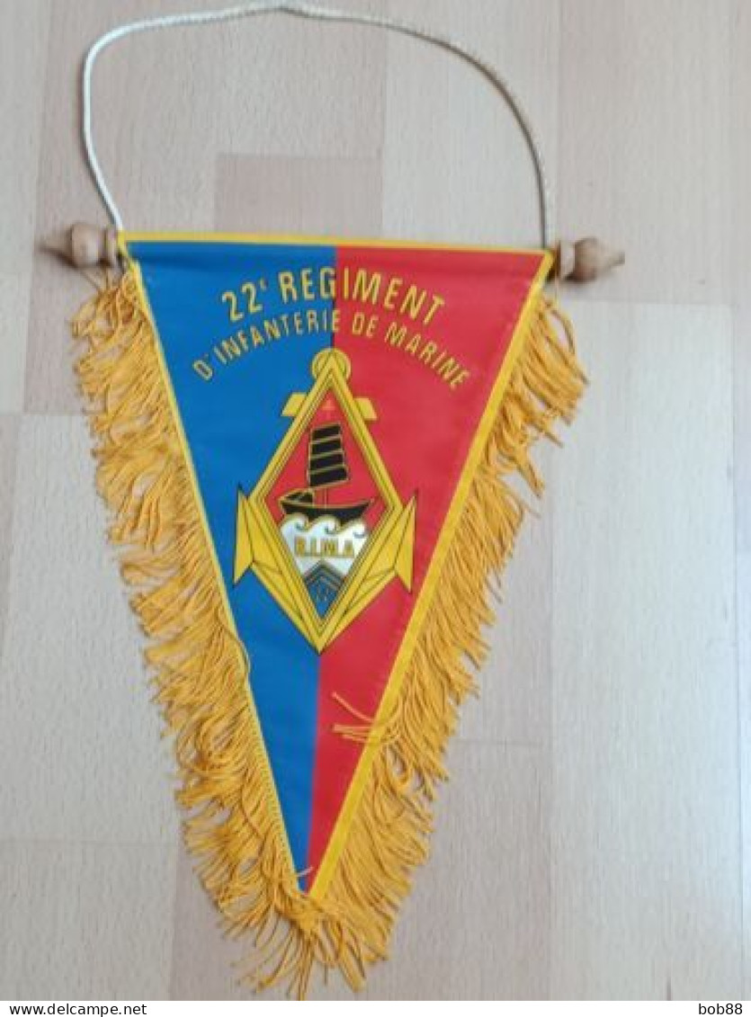 FANION 22°RIMa / 22° RÉGIMENT D'INFANTERIE DE MARINE / SISSONNE - Drapeaux