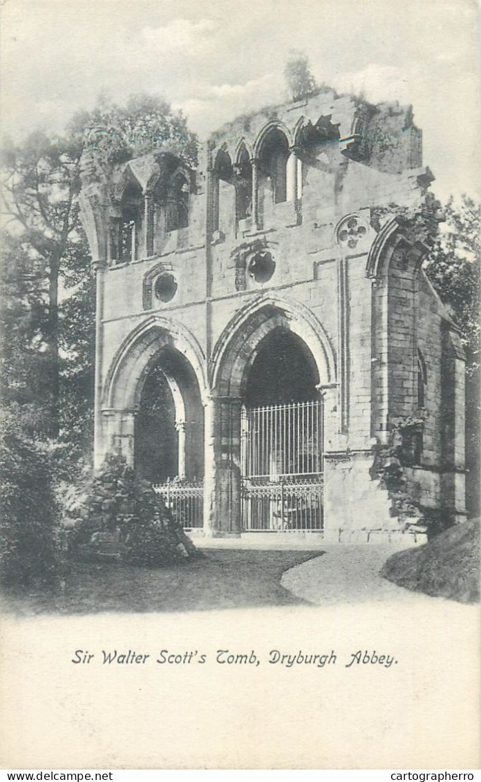 Scotland Dryburgh Abbey Sir Walter Scott's Monument - Berwickshire