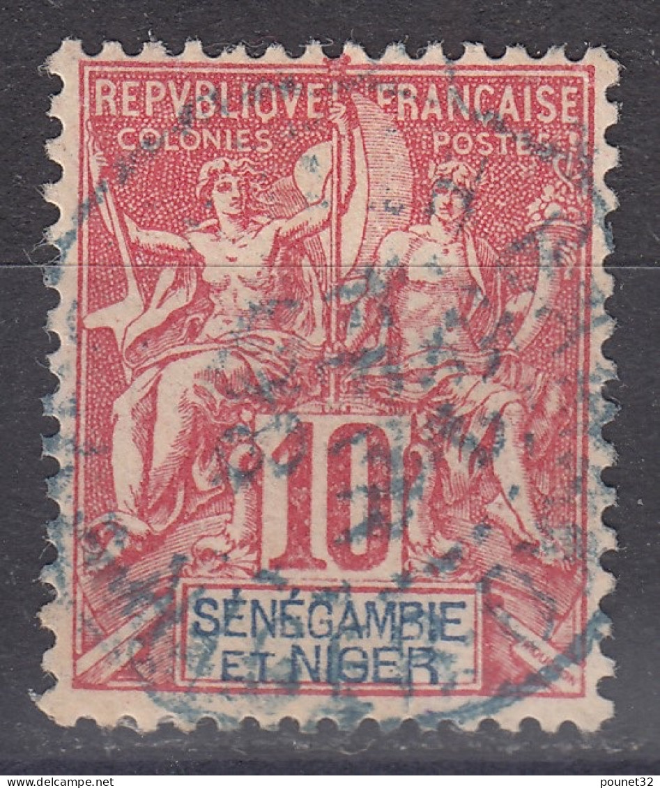 SENEGAMBIE & NIGER : GROUPE N° 5 OBLITERATION PAR CACHET A DATE BLEU - Used Stamps